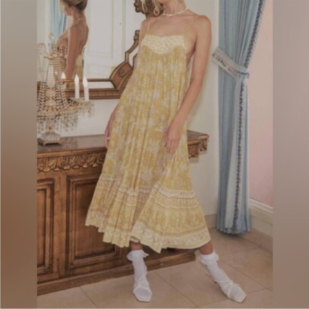 Spell Mossy Strappy Midi Dress